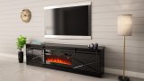 RTV GRANERO + pejseskab 200x56,7x35 sort/sort glans #4