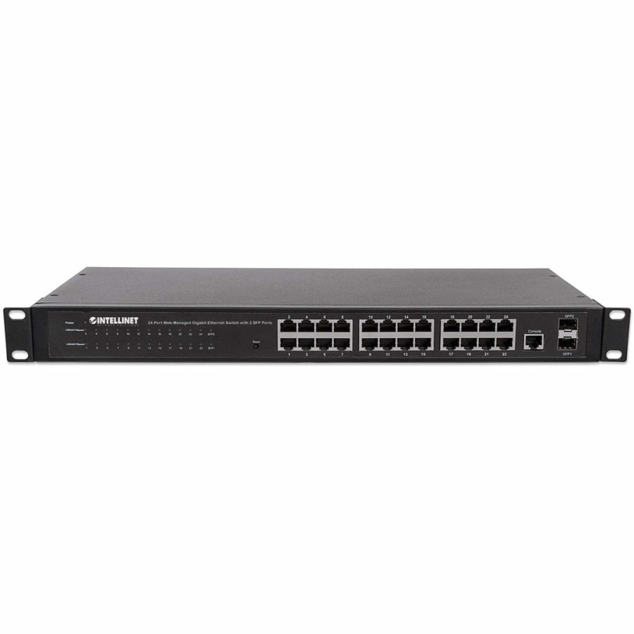 Intellinet 24-Port Network Switch, 24-Port (RJ45), Rackmount, Gigabit, 4 SFP, Ethernet Web-Smart, 10/100/1000 Mbit #7