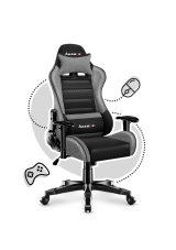 Gaming stol til brn Huzaro HZ-Ranger 6.0 Gr Mesh, gr og sort #12