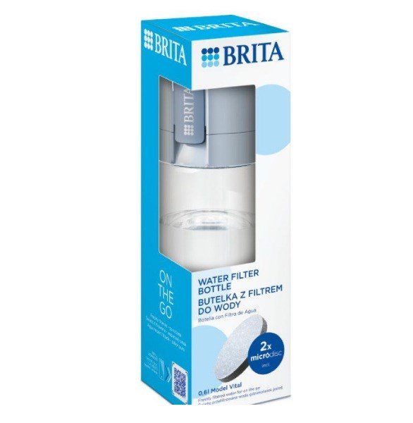 Brita Vital Filtrerende flaske 0,6 l Pastelbl� #1