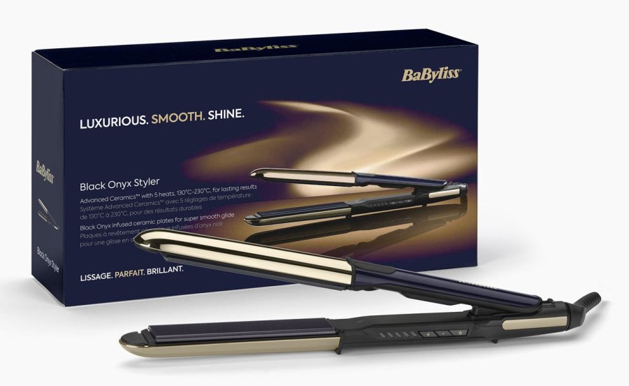 BaByliss ST484E hrstyler Glattejern Varm Sort, Guld 3,3 m #7