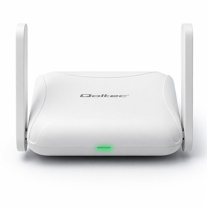 Qoltec 56980 Hjem og rejse 4G LTE-router med Wi-Fi 6 | AX300 | 2,4 GHz | Dobbelt antenne | USB-C | Micro SIM #9