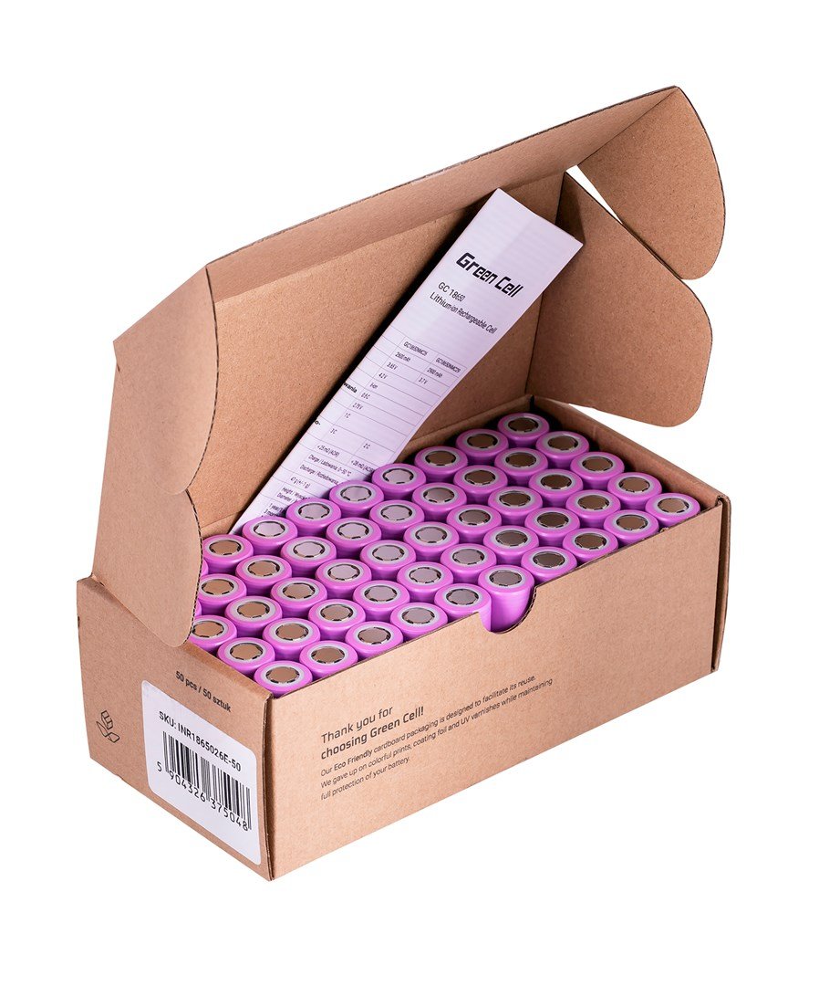 Green Cell 50GC18650NMC26 husholdningsbatteri Genopladeligt batteri 18650 Lithium-Ion (Li-Ion) #1