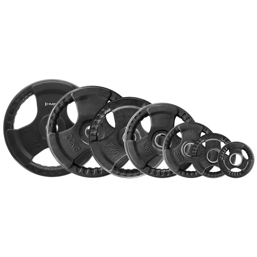 OLYMPISK STRRELSE GUMMIBELAGT VGTSKIVE 25 KG HMS TOK25 #7