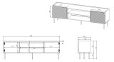 EF ONDA RTV-skab 180,5x40xH58,39 grn (stende eller vgmonteret) #4