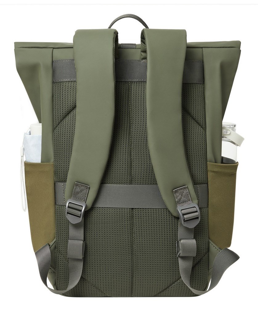 Rivacase Eden rygs�k Rejserygs�k Oliven PU-l�der, Polyester, Genanvendt polyethylenterephthalat (rPET) #11