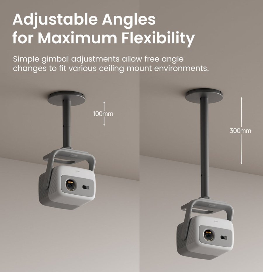JmGO Ceiling Mount monteringsbeslag til projektor Loft Gr� #4