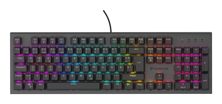 GENESIS NKG-2179 tastatur Spil USB QWERTZ Tysk Sort #5