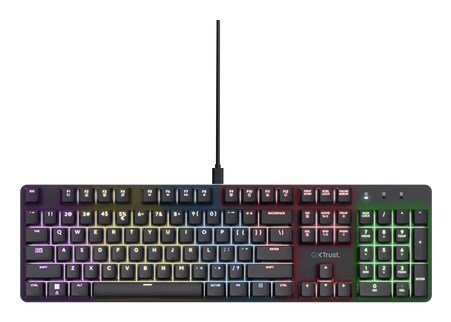 Trust GXT 871 Zora tastatur Spil USB QWERTY US engelsk Sort #4