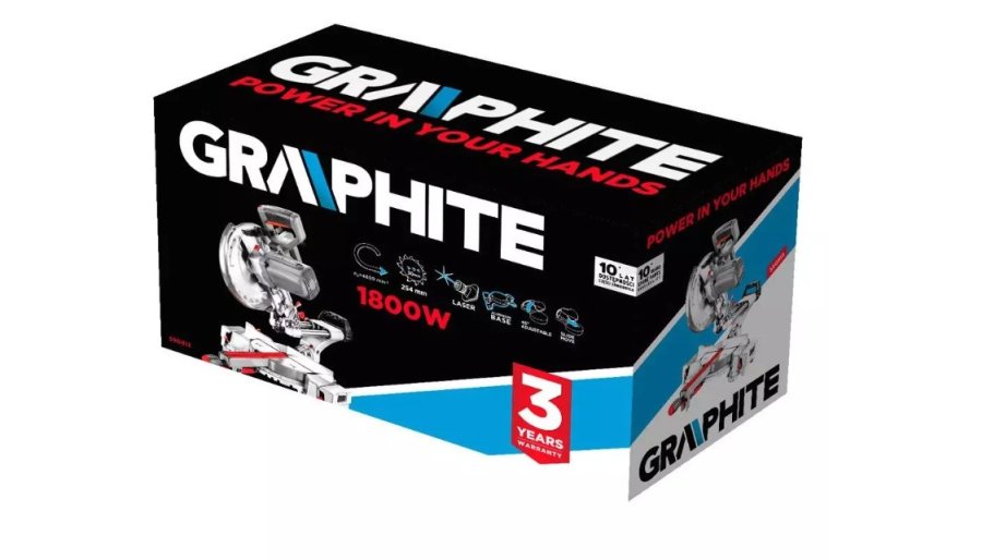 Gevrklinge 1800W Graphite klinge 254x30 mm #13