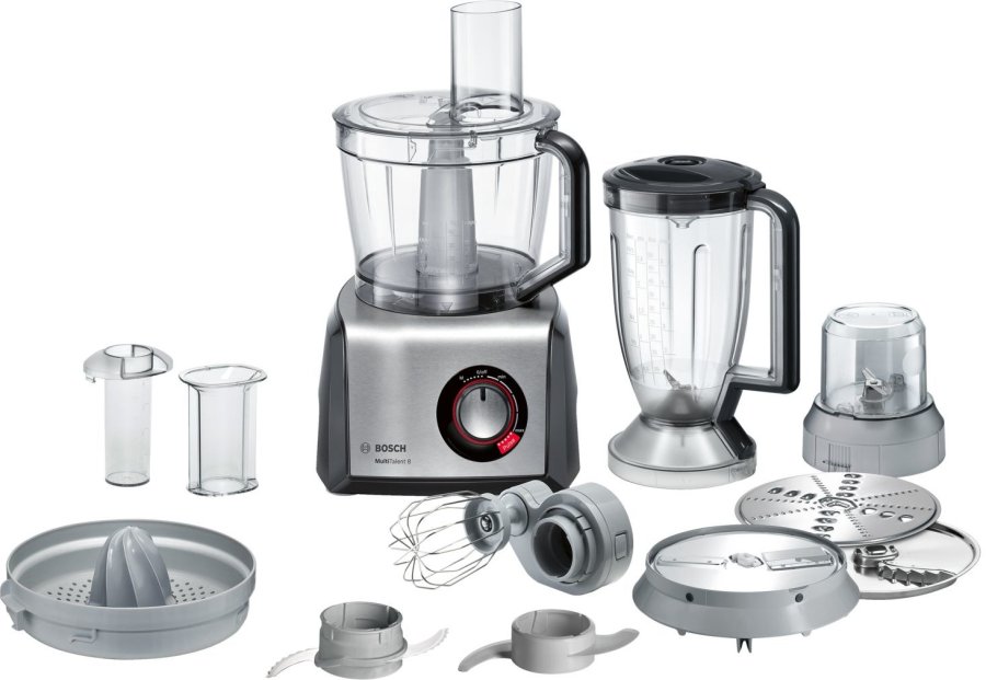 Bosch MC812M844 foodprocessor 1250 W 3,9 L Sort, Rustfrit stl #1