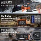 Extralink RADIO AWARYJNE BLUETOOTH SOLARNE Z KORBKA DYNAMO POWERBANK 4000MAH Z LATARKA SOS BT-4000 B�rbar Analog & digital Sort, Orange #7