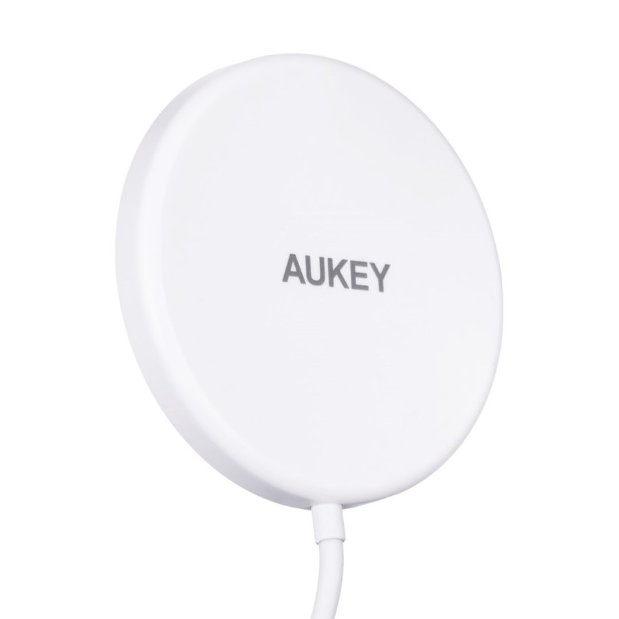 AUEKY Aircore Magnetic LC-A1 Trdls magnetisk oplader QI USB-C 15W Hvid #3