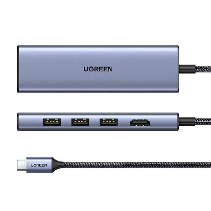 Ugreen 20956A interface hub USB Type-C 5000 Mbit/s S�lv #1