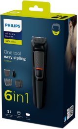 Philips MULTIGROOM Series 3000 MG3710/15 6-i-1, grooming kit til ansigtet #7