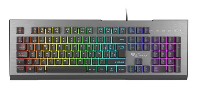 GENESIS Rhod 500 RGB tastatur Spil USB QWERTY Spansk Sort, Gr #3