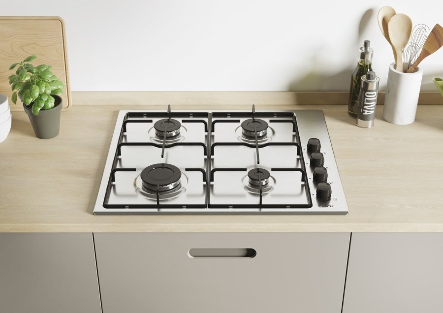 Candy Smart CHW6LBX/4U Rustfrit stl Indbygget 60 cm Gaskomfur 4 zone(s) #2