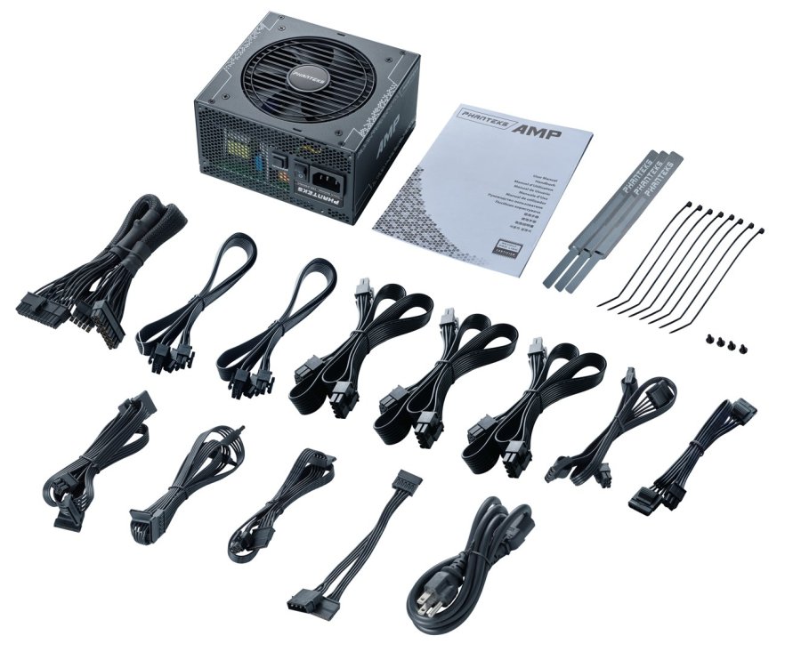 Phanteks PH-P850GH_BK01_EU enhed til str�mforsyning 750 W 24-pin ATX ATX Sort #9