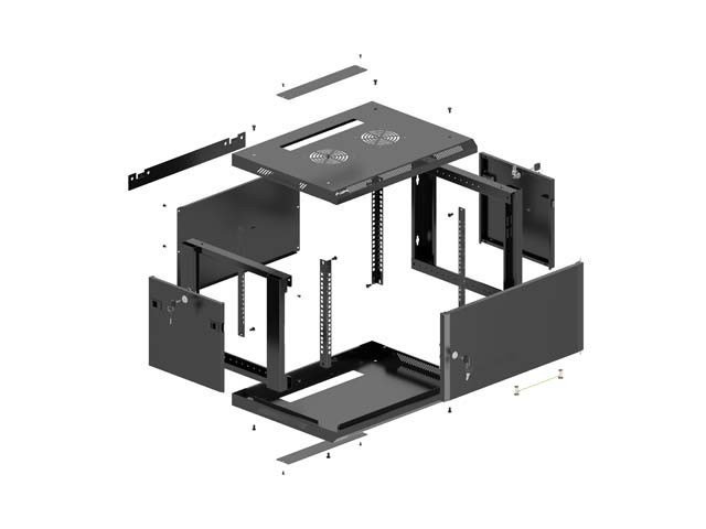 Lanberg WF01-6604-00B stativ 4U V�gmonteret stativ #8