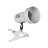 Activejet Clip-on skrivebordslampe, hvid, metal, E27 gevind #2