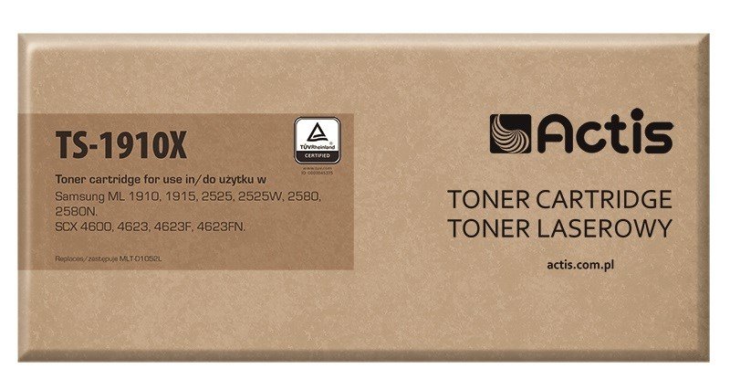 Actis TS-1910X tonerkassette (erstatning Samsung MLT-D1052L; Standard; 2500 sider; sort) #1