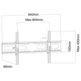 Maclean MC-422 TV-vgbeslag Heavy Duty 43