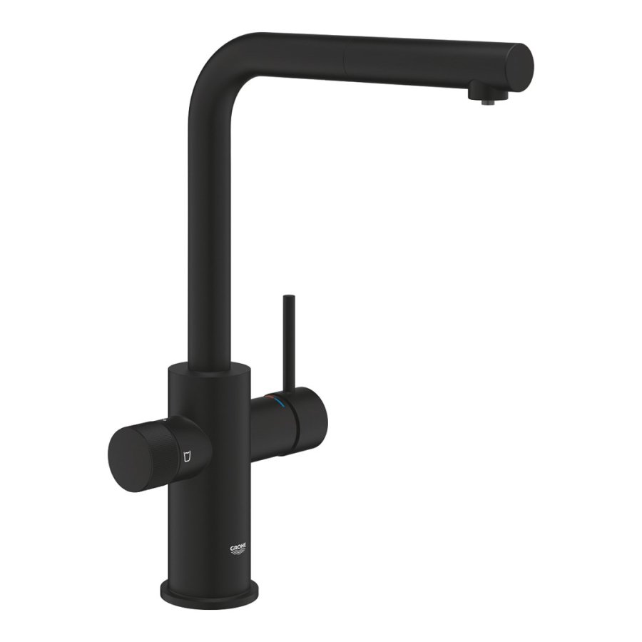 GROHE Blue Pure Minta Filterarmatur med udtrksbruser Sort #1