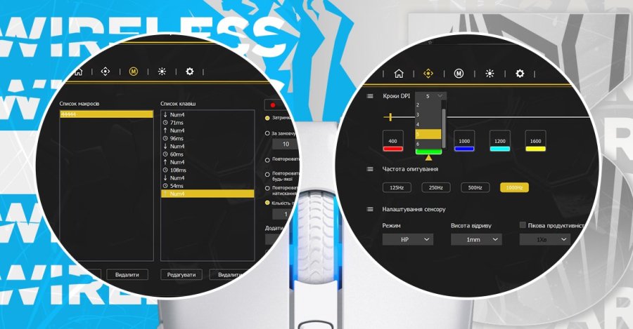 HATOR Pulsar 3 Wireless mus Spil Ambidextrous RF Wireless + Bluetooth + USB Type-C Optisk 12000 dpi #15