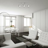 Activejet GIZEL tredobbelt loft vglampe strip krom E14 vglampe til stuen #11