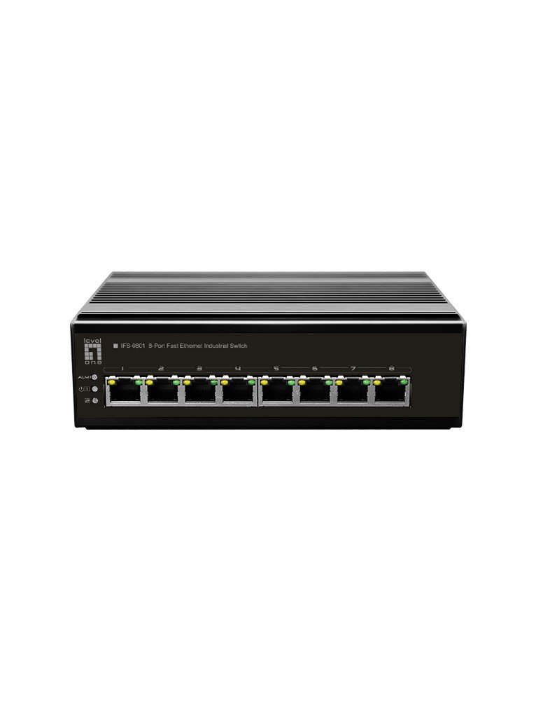 LevelOne IFS-0801 netv�rksswitch Ikke administreret Fast Ethernet (10/100) Sort #1