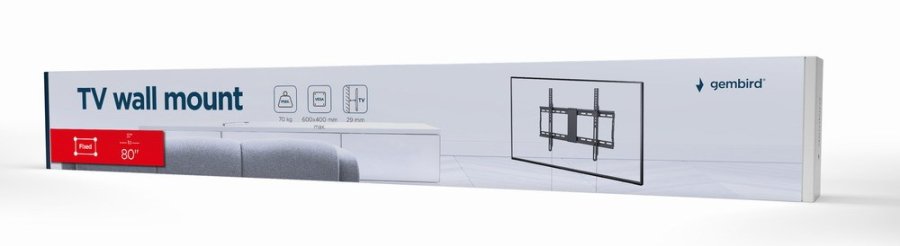 Gembird WM-80F-01 tv-beslag 2,03 m (80