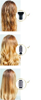 Rowenta Brush Activ' Dry & Style CF9550 Varmluftsbrste Varm Sort 1000 W 1,8 m #2