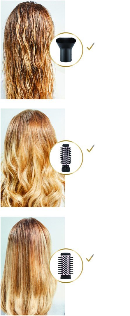Rowenta Brush Activ' Dry & Style CF9550 Varmluftsbrste Varm Sort 1000 W 1,8 m #2