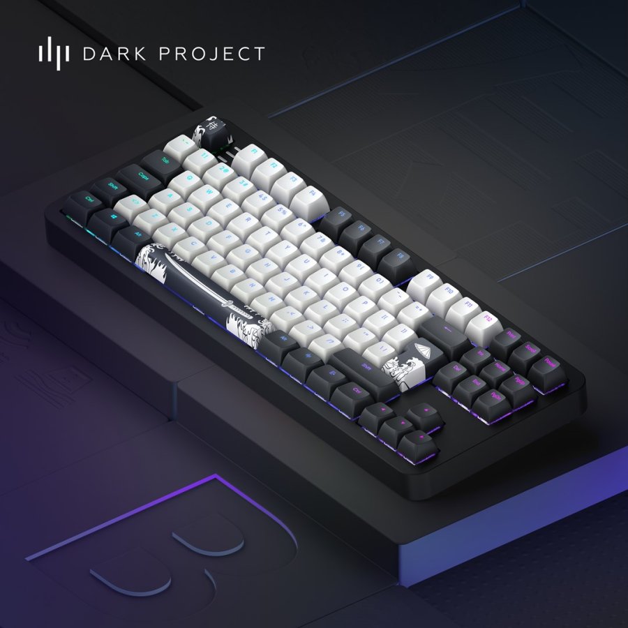 Dark Project DPKB_BUSHIDO_87_ISO tastatur Spil USB QWERTZ Dansk, Engelsk, Finsk, Tysk, Nordisk, Norsk, Spansk, Svensk, UK engelsk, UK international Sort #16