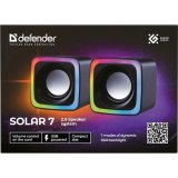 PC SPEAKERS DEFENDER SOLAR 7 2.0 6W LED USB #12