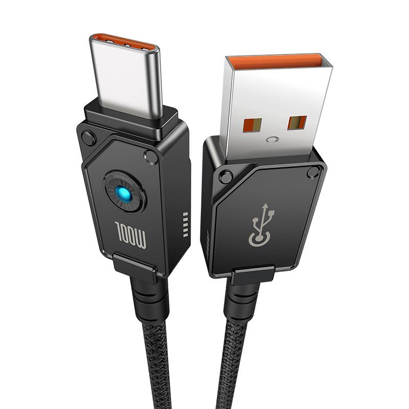 Baseus Unbreakable USB-kabel 1 m USB A USB C Sort #4