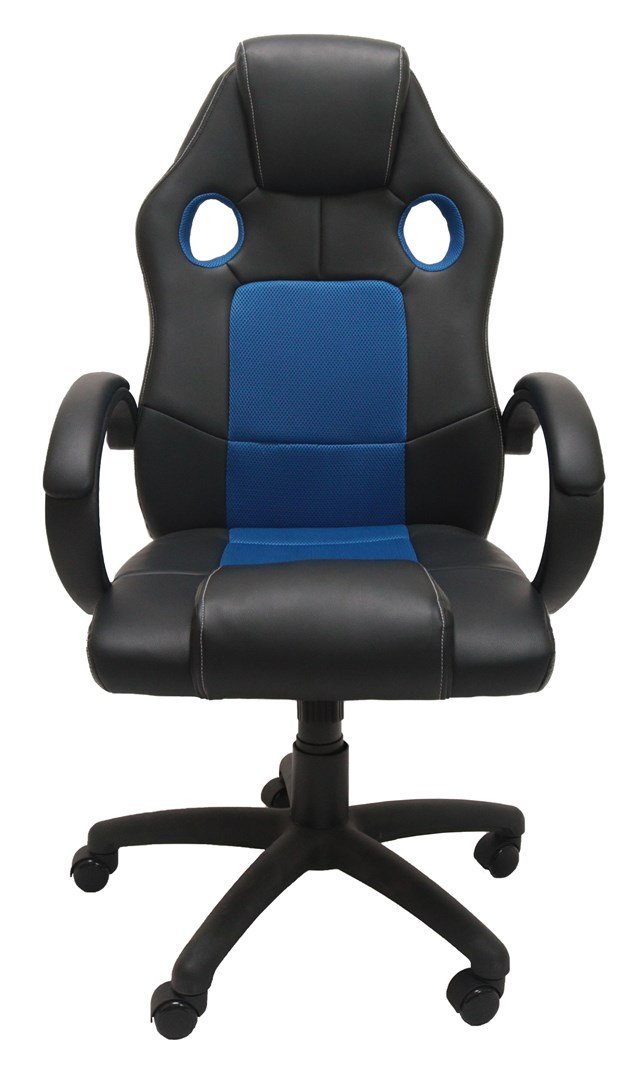 Topeshop FOTEL ENZO NIEB-CZAR Computermbel og kontorstol Polstret sde Polstret rygln #2