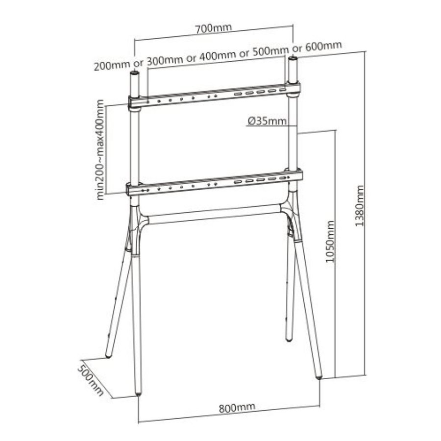 Techly ICA-TR19 tv-beslag 177,8 cm (70