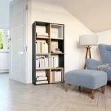 Topeshop MALAX 2X4 ANT/ART stue bogreoel #2