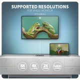 Axagon HMC-5H8K USB 5Gbps hub 2x USB-A USB-C HDMI 8k/30Hz PD 100W kabel USB-C Ledningsfrt USB 3.2 Gen 1 (3.1 Gen 1) Type-C Gr #6