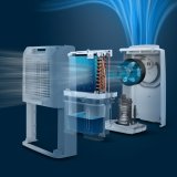 Philips 3000 series DE3306/11 affugter 4 L 51 dB Hvid, Lys gr� #4