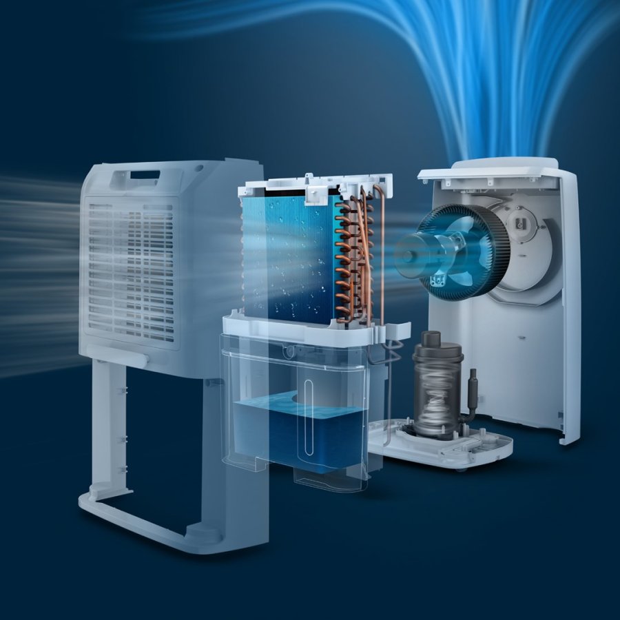 Philips 3000 series DE3306/11 affugter 4 L 51 dB Hvid, Lys gr� #4