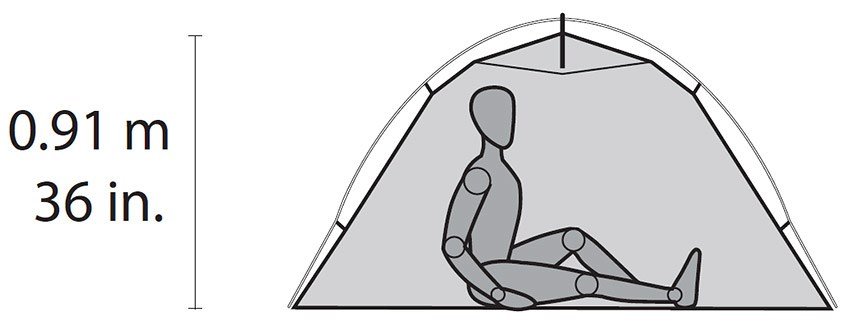 MSR Hubba NX Tent Kuppeltelt 1 person(er) Gr #17