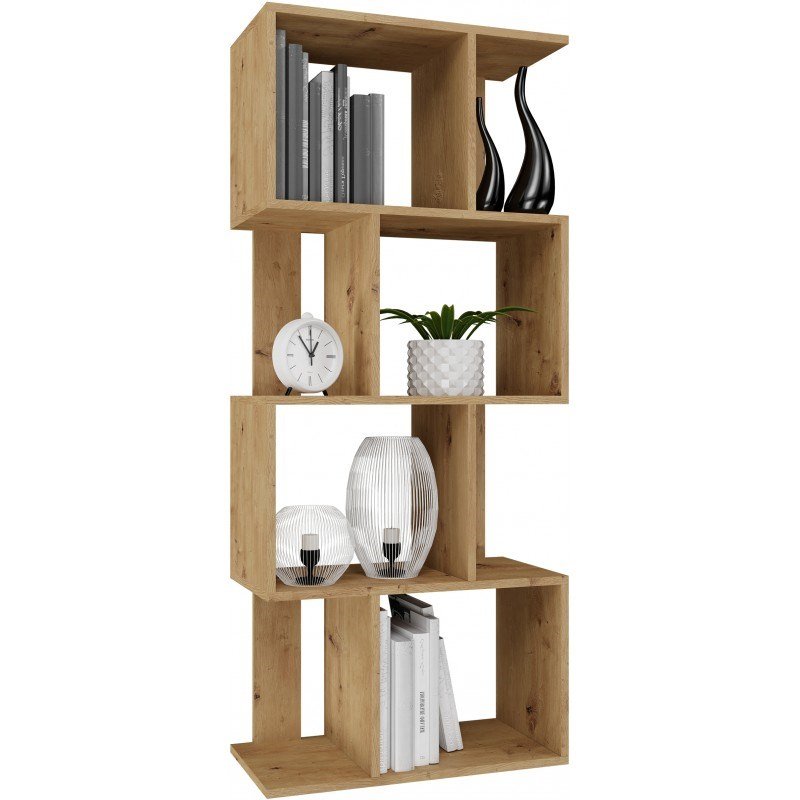 Bogreol FIESTA 4P 59,5x30x140 cm, artisan egetr #4