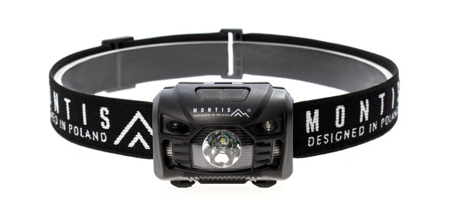 Montis Akumulatorowa latarka nagowna z sensorem MT001 Sort Hovedb�nd lommelygte LED #1