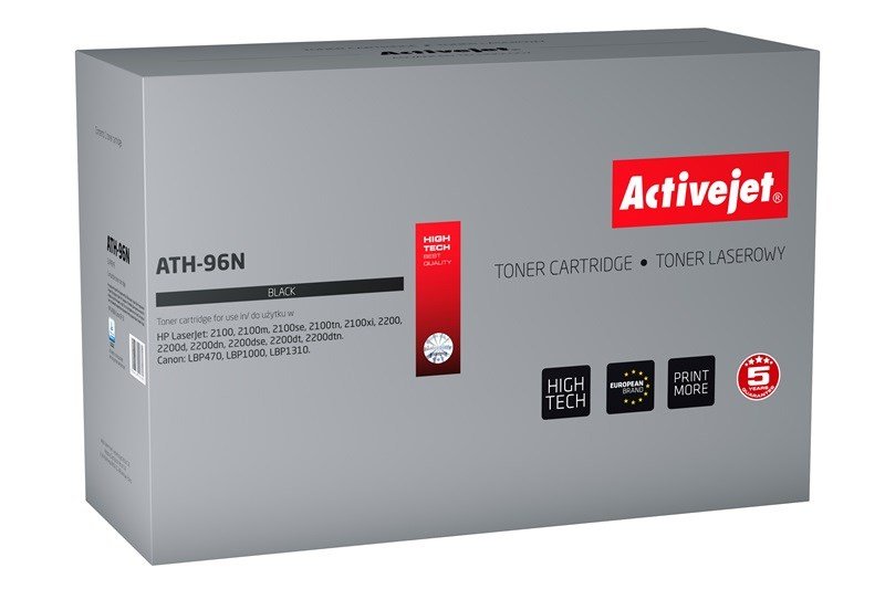 Activejet ATH-96N (erstatning HP 96A C4096A, Canon EP-32; Supreme; 5700 sider; sort) #1