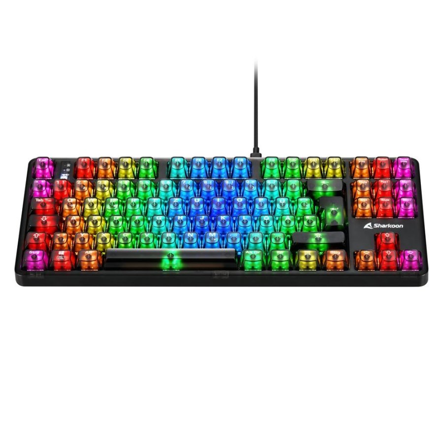 Sharkoon SGK70W tastatur Spil USB QWERTZ Tysk Sort #4