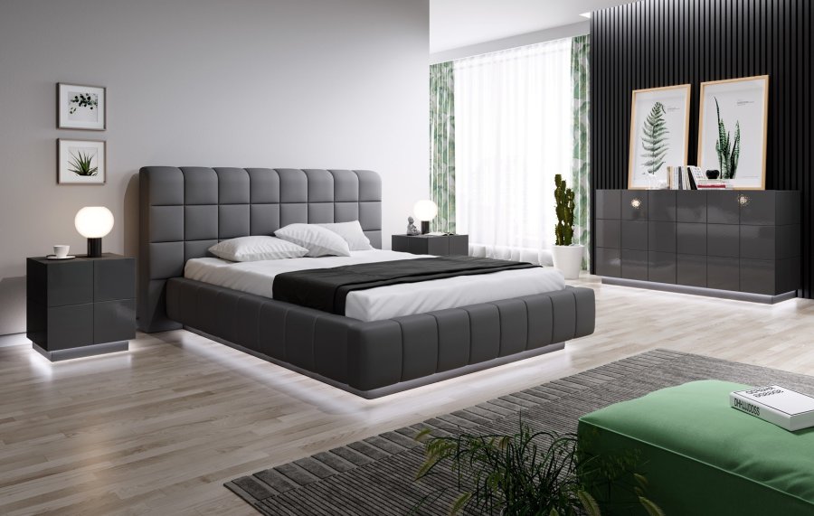 Cama REJA SZF GR sengelampe & sengebord 1 skuffe(r) Grafit #8