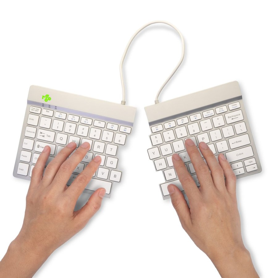 R-Go Tools Ergonomisch toetsenbord R-Go Split Break met pauzesoftware, gesplitst toetsenbord, QWERTY (US), Bluetooth, wit #6