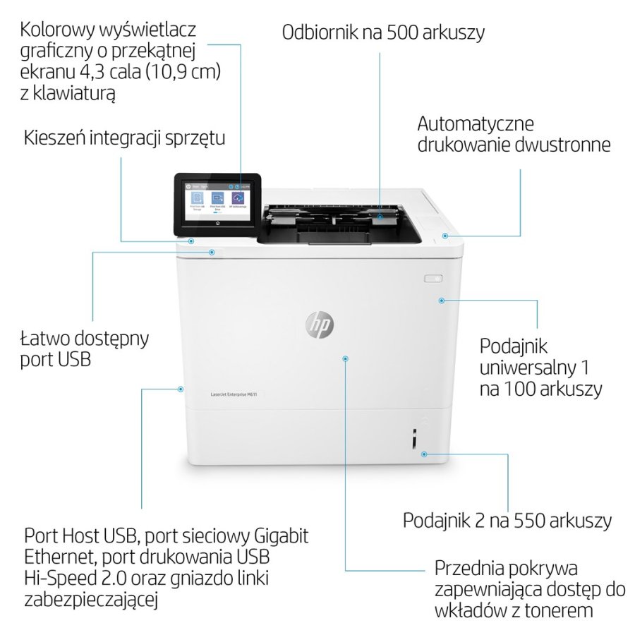 HP LaserJet Enterprise M611dn #10